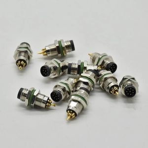 2024 Conector de sensor de 8 pinos de alta qualidade de 824 cotovelo à prova d'água com plugue de arame masculino e fêmea 3 4pin +2m de fio PVC Um tipo para M8 de alta qualidade