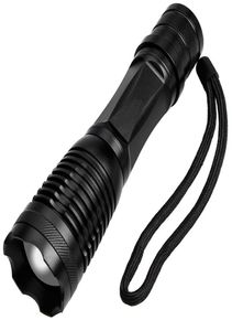 Lanterna LED Torch -t6 3800lm portátil defesa de defesa tática de rifle tática Bateria Prowered Camping caminhada lâmpada de tocha 6019954