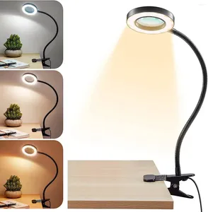 Lampy stołowe Klip LED na biurku 360 ° Elastyczne goodenak Light-Eye Clape Clamp Książki Nocne Przeczytaj piękno wypełnienie
