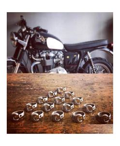 Cluster -Ringe Hiphoprok -Antiquitätenring Edelstahlschlüssel für Männer Biker Mechaniker Schmuckabfall DHP9O5773172