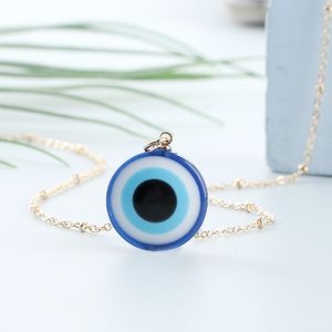 Collana degli occhi malvagi per donne uomini coppia classici gioielli da regalo in argento e occhio blu oro blu turco