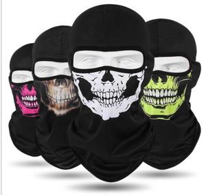 Halloween Cosplay Fahrrad Fahrrad Ski Schädel Paintballmaske Vollge Gesicht Camo Masken Geisterschal Bandana Wärmer Party Stirnband Magie Turban Bal7954379