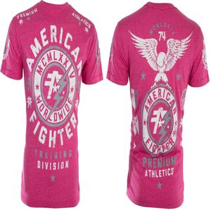 Mens T-shirt Aman Fighter Short Sleeve T-shirt Mens Madison Print Gym Tops S-3XL8768302