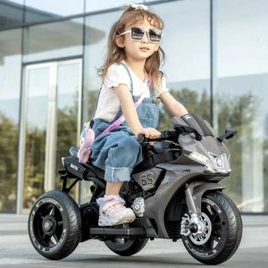 Коляски № 6V Загрузка 50 кг детского двойного привода Большая езда на дистанционном управлении игрушечной зарядкой мотоцикл T240509