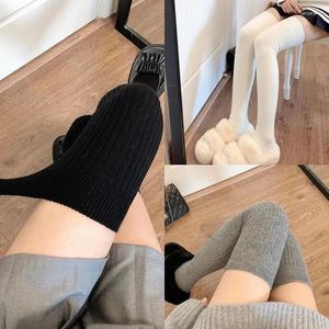 Women Socks 1Pair Thigh High Stockings For Trendy Casual Over The Knee Female Long Thermal Warm Cotton Tall Tube Leggings