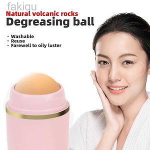 Rengöring Ansiktolja Sug Roller Natural Volcano Roller Baseball Ansiktsmassage Body Rod Hole Cleaning Roller Facial Skin Care Tool D240510