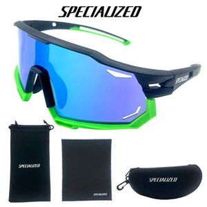 Solglasögon cykelglasögon Mountain Bike Solglasögon Mens och Womens PhotoChromic Road MTB Glass 2023 Utomhussportslins med yttre skal Q240509