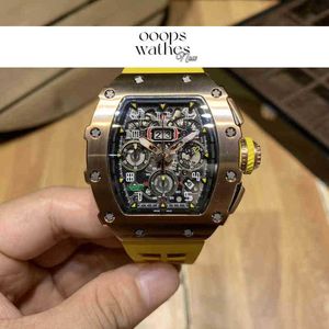 Luxury Watch Date Luxury Mens Mechanics Uhren Armbanduse Business Freizeit personalisierte multifunktionale Timing Herren Mechanic Mechanical Watch Tape
