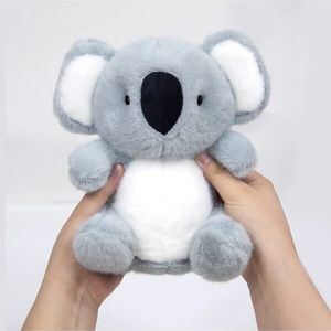 Soft Realistic Realistic Koala Plush Toy Huggable Dolls de pelúcia de Xmas Figura Figura Presentes fofos para Kid Christmas Birthday Presente 240509