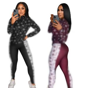 CH1862L Dwupoziomowy zestaw Women Designer dorthsuit damens zip up dresspants joggers damskie garnitur