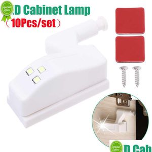 Andere Hausgarten Neue 10pcs unter Kabinett Leichte selbstklebende Garderobe Schrank Innenscharniersensor Lampe Batterieantrieb Küche Dheok Dheok