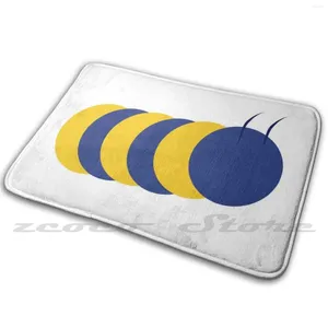 Carpets Blue And Yellow Carpet Rug Non-Slip Water Absorb Door Mat Bug