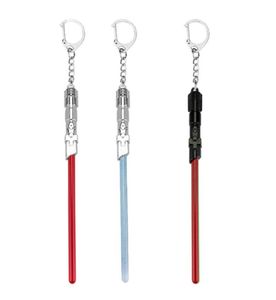 Keychains Arrival Movie Lightsaber Keychain Fashion Key Holder Ring For Fan039s Gift2637955