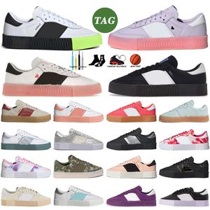 Sambaroses designer skor samb lavendel valentin svart vit gummi moln silver halo rosa guld metallic clear aqua linne ask pärla cheetah tryck orange sneakers