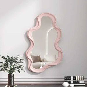 Kompakt Aynalar 1 Yatak Odalı Banyo Duvar Aynası Kawaii Makyaj Ev Dekorasyon Oturma Odası Toptan Q240509