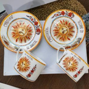 Set di posate di design, coppia moderna e fresca in stile europeo, osso piatto occidentale in ceramica, bistecca in stile cinese, tazza di posate decorative set04