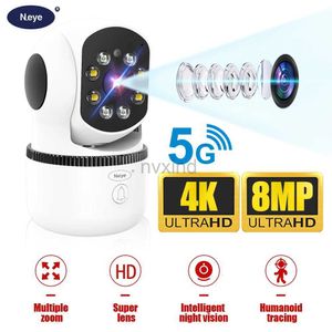 IP Cameras 8MP/4K 5G WIFI IP Camera Monitoring Camera Automatic Tracking Smart Home Security Indoor WiFi Wireless Baby Monitor d240510