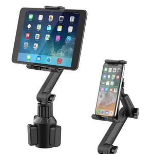 Bilhållare Cup Holder Tablet Mount Tablet Car Cradle Holder gjorde kompatibel för 2022 iPad Pro New Air iPad Mini Samsung Galaxy Tab S8 S7 T240509