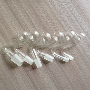 10pcs 10mm 14mm 18mm açık nargiller kalın pyrex cam yağ brülör su borusu cam bong dab teçhizat kasesi için erkek eklem