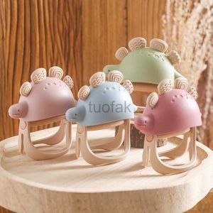 Dealers Toys Baby Silicone Teeth Браслет динозавры без бисфенола милый мультфильм животных силиконовые зубы перчатки новорожденные.