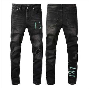 Mäns jeans 20SS Mens Designer Jeans Ejressed Ripped Biker Slim Fit Motorcykel denim för män s högsta kvalitet mode jean mans byxor häll hommes #885rwpf