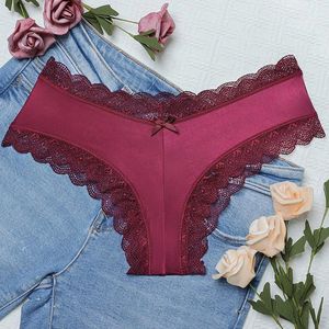 Calcinha feminina Soild Thong Firlless para mulheres sugere a calcinha sexy de roupas de baixo