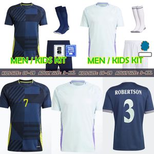 24 25 SCoTlaNd Soccer Jersey 2024 2025 ScoTTisH National Team MCGINN Football Shirt Kids Kit Set Home Navy Cities Blue Away White 150 Years Anniversary Special