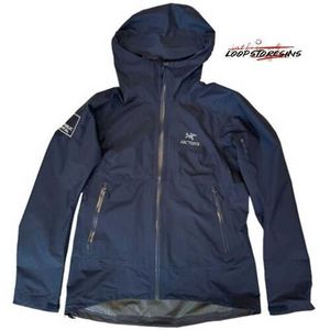 Designers varumärke Windbreaker Hooded Jackets Navy Blue Zeta Full Zip Raincoat Republic Capital