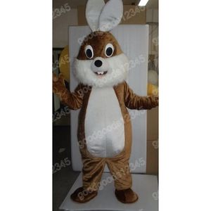 Jul Easter Brown Bunny Mascot Costumes Halloween Carcher Character Outfit Suit Character Carnival Xmas Advertising Birthday Party Fancy Dress