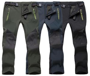 Plus -storlek Herrvandringsbyxor Pantsugn Vattentät strid Rak byxa med ficka Male Breattable Outdoor Fishing Climbing Trousers367680745