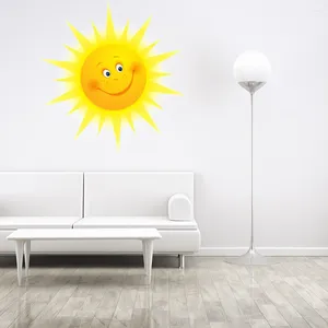 Adesivi da parete Forma del sole carino cartone animato per bambini CAMERIA NURMSERY PER ART CAMERA PORTATILE MULTIFUNZIONE DECALE CASA PRIMABILE RIMOVIBILI