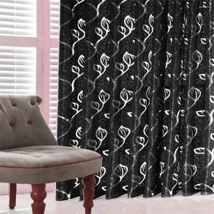 Curtain Shower Magnets PCS Sheer 1 Door Drape Window Leaves Tulle Scarf Vines Panel Home Textiles Curtains Liners