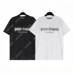 Palm PA 24SS Summer Beads Letter Printing Logo T Shirt Boyfriend Gift Loose Oversized Hip Hop Unisex Short Sleeve Lovers Style Tees Angels 2214 ISK
