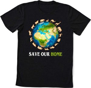 Koszulka damska Save Our Homeland Animals Ochrony przyrody Dzień Ziemi Save Earth Shirts Ziemia Świadomość Sprolowa Letni lato O wyjątkowy O-Neck T Y240509