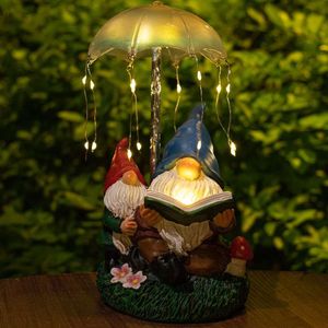 Статуи Mopha Garden Gnome Статуи на открытом воздухе подарки, статуэтки смол за пределами украшения украшения оформление садовод