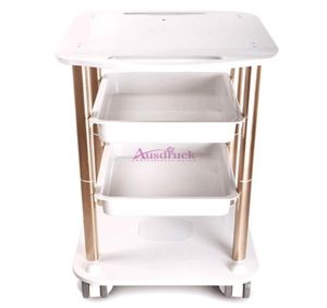 Mini zusammengebautes Stahlrahmen Trolley Cart Stand Tablett für HF Kavitation IPL Salon Spa Verwenden Sie Schönheitsmaschinensteuer EU5806587