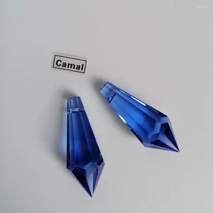 Lampadario cristallo camal 5pcs 38mm blu k9 ghiaccioli gocce prismi parti di illuminazione a ciondolo ornamenta