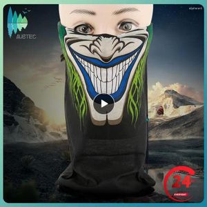 Bandanas Cycling Skull Balaclava Outdoor Versatile resistente di protezione solare multifunzionale Maschera a mezza faccia uomini