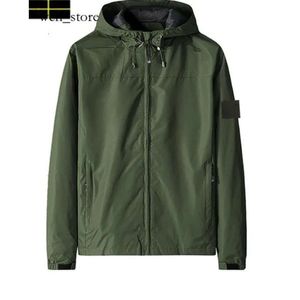 Kamienna kurtka kompasowa płaszcz Płaszcz Nowy męski męski Russit Męski rękaw z długimi rękawem Casual Sports Marka Zipper Outdoor Waterproof Coat Kurtka Męska 24ss Najwyższa jakość 692