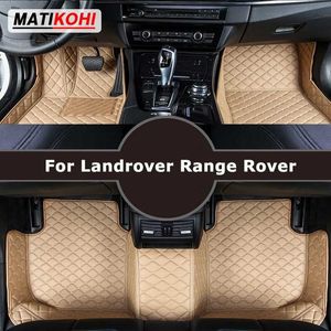 Tapetes de piso tapetes tapetes de piso de carro personalizado matikohi para Landrover Range Rover Carpets Automóvel Foot Coche Accessorie T240509