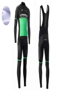 Orbea Black Green Winter 2021 Велосипедный Джерси 19 -й велосипедные брюки Set Mens Ropa Ciclismo Thermal Fleece Bicycle Clothing Cycling Wear6634147