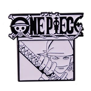 Anime Cartoon One x Stücke Emaille Brosche Roronoa Zoro Revers Pins Metallabzeichen Geschenk für Kinder Accessoires