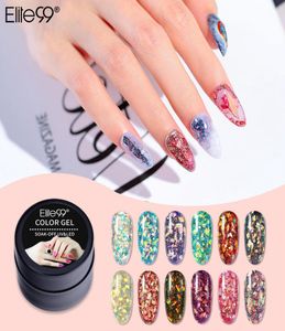 Elite99 5 ml Glitter gel smalto semipermanente vernice UV immergiti da paillettes gel nail art manicure lacca 9137067