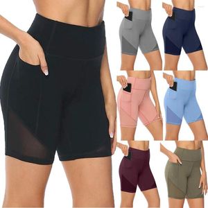 Shapers Women calças de abdome curto cintura ioga executando controle de alto treinamento