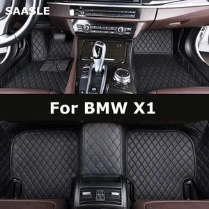 Коврики напольных ковриков Saasle Custom Car Maths для BMW X1 E84 F48 Auto Carpets Foot Coche Accessorie T240509