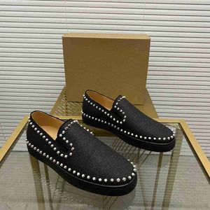 Top mens stylish studded shoes handcrafted real leather designer r shoes luxury fashion womens diamond encrusted casual