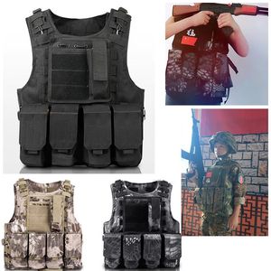 Crianças combate a camuflagem colete infantil coletes airsofts ao ar livre cistos de pintura ao ar livre CS Gear