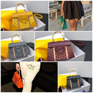 Luxury bag totes shoulder bag Saigon Satchel Fashion Shoulder Bags Classic woody Leather Cross Body Designer flap Women Clutch Hobo pochette Tote green red blue