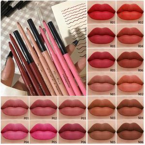 Lip Pencils Lipliner durable waterproof pigment matte lipstick pen velvet lipliner contour lip makeup d240510