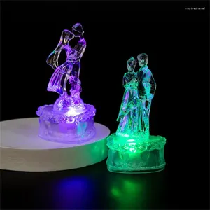 Masa lambaları kristal mini gece ışık aile dekorasyon arkadaşı hediye renk değiştirme lamba çift düğün
